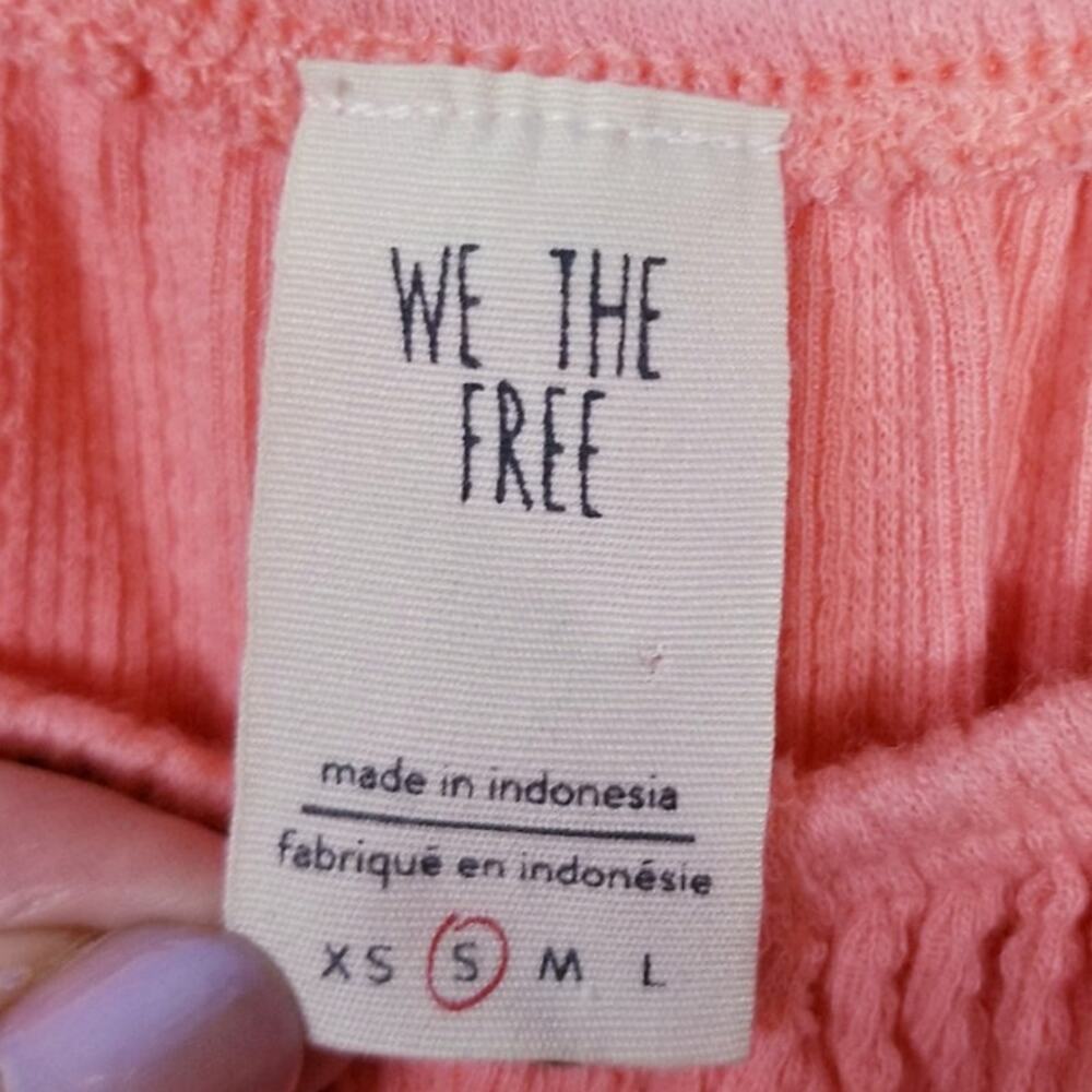 WE THE FREE Free People Mint Julep Top in Coral OB564528 - Small - Picture 6 of 8